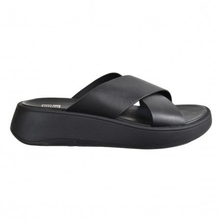 F-MODE LEATHER CROSS SLIDES FIT FLOP FW5 090