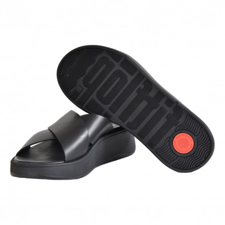 F-MODE LEATHER CROSS SLIDES FIT FLOP FW5 090