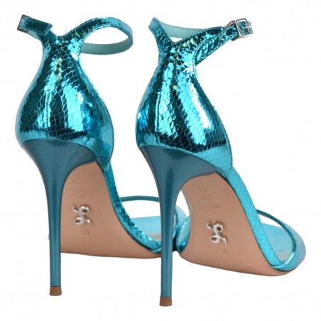 SANDALO CON CINTURINO SERGIO LEVANTESI RAVE TURQUOIS