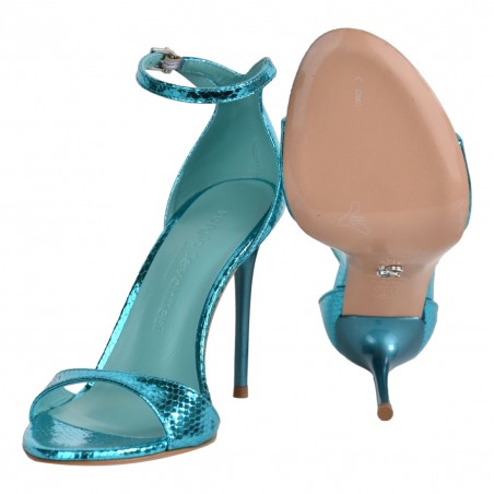 SANDALO CON CINTURINO SERGIO LEVANTESI RAVE TURQUOIS