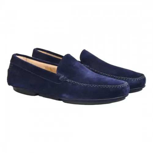 MOCASSINO DAN COLLE CAMOSCIO LA PARIGINA 114VELOUR BLU