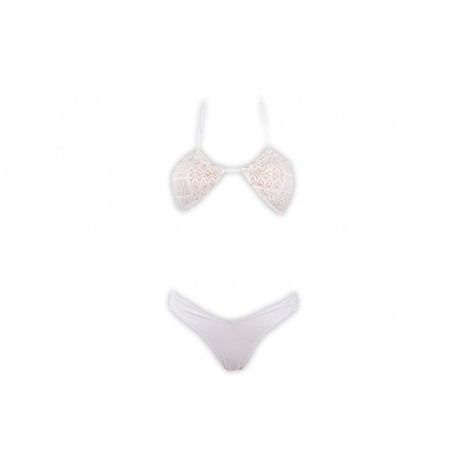 BIKINI FASCIA LECCETTI E SLIP V SHINY LACE 4GIVENESS FGBW1758 200
