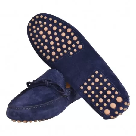 MOCASSINO CAMOSCIO LA PARIGINA 350 BLU