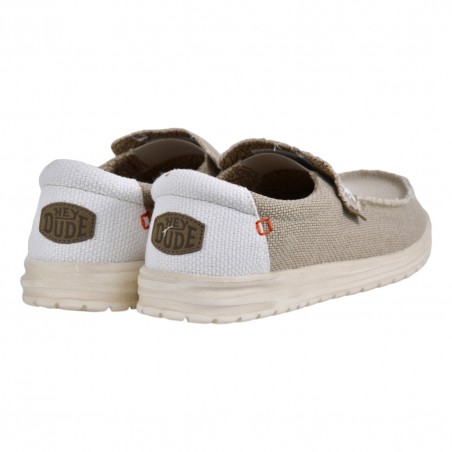 MOCASSINO TESSUTO HEY DUDE MIKKABRAIDED WHITE