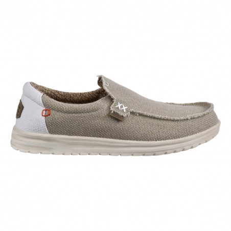 MOCASSINO TESSUTO HEY DUDE MIKKABRAIDED WHITE