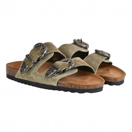 CIABATTA  IN CAMOSCIO KBR SHOES TOKIO JUNGLE