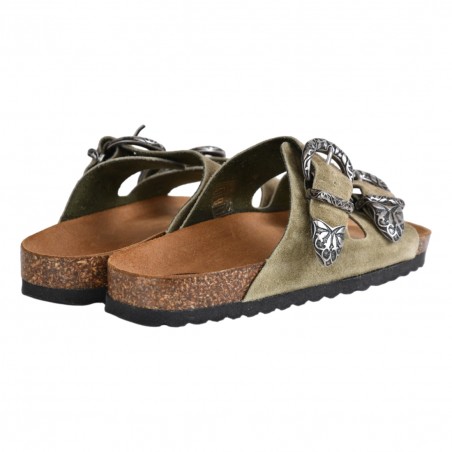CIABATTA  IN CAMOSCIO KBR SHOES TOKIO JUNGLE