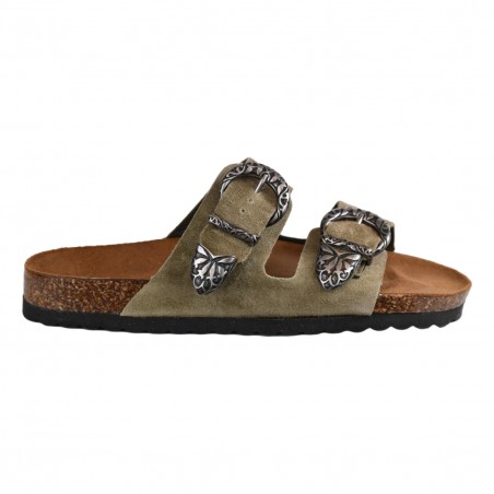 CIABATTA  IN CAMOSCIO KBR SHOES TOKIO JUNGLE