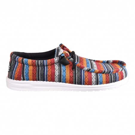 MOCASSINO LACCI IN TESSUTO HEY DUDE WALLYSERAPE DESERT