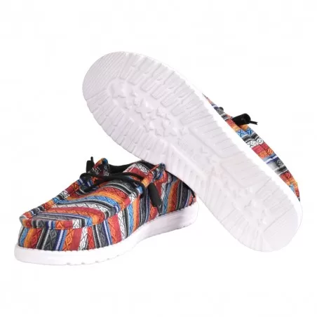 MOCASSINO LACCI IN TESSUTO HEY DUDE WALLYSERAPE DESERT