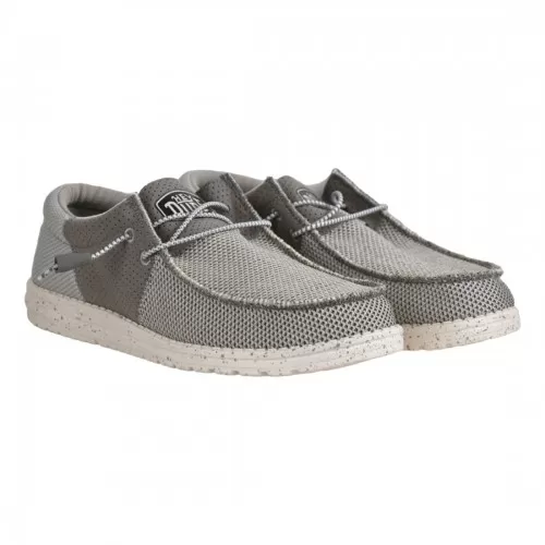 MOCASSINO LACCI IN TESSUTO HEY DUDE WALLYTRI ASH