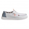 MOCASSINO LACCI IN TESSUTO HEY DUDE WENDYBOHO WHITE