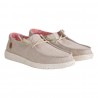 MOCASSINO LACCI IN TESSUTO HEY DUDE WENDYCHAMBRAY WHITENUT