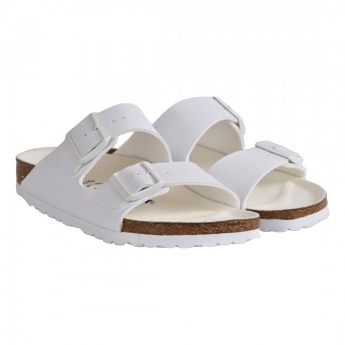 CIABATTA ARIZONA TRIPLES BIRKO FLOR BIRKENSTOCK 1019046 WHITE