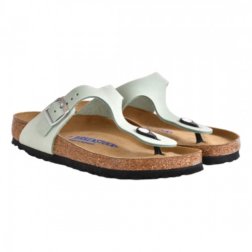 INFRADITO GIZEH SFB NUBUCK LEATHER BIRKENSTOCK 1023973 MATCHA