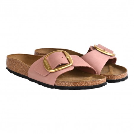 CIABATTA MADRID BIG BUCKLE NUBUCK LEATHER BIRKENSTOCK 1024039 ROSE