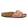CIABATTA MADRID BIG BUCKLE NUBUCK LEATHER BIRKENSTOCK 1024039 ROSE