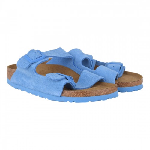 CIABATTA ARIZONA SFB SUEDE LEATHER BIRKENSTOCK 1024066 BLUE