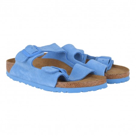CIABATTA ARIZONA SFB SUEDE LEATHER BIRKENSTOCK 1024066 BLUE