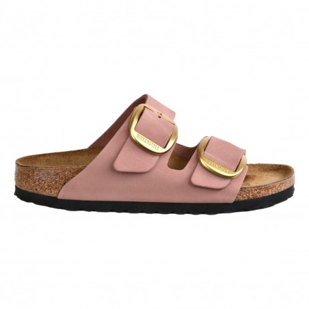 CIABATTA ARIZONA BIG BUCKLE NUBUCK LEATHER BIRKENSTOCK 1024074 ROSE