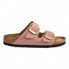 CIABATTA ARIZONA BIG BUCKLE NUBUCK LEATHER BIRKENSTOCK 1024074 ROSE