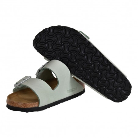 CIABATTA ARIZONA SFB NUBUCK LEATHER BIRKENSTOCK 1024213 MATCHA