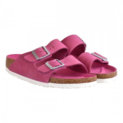 CIABATTA ARIZONA SUEDE LEATHER BIRKENSTOCK 1024218 FUCHSIA