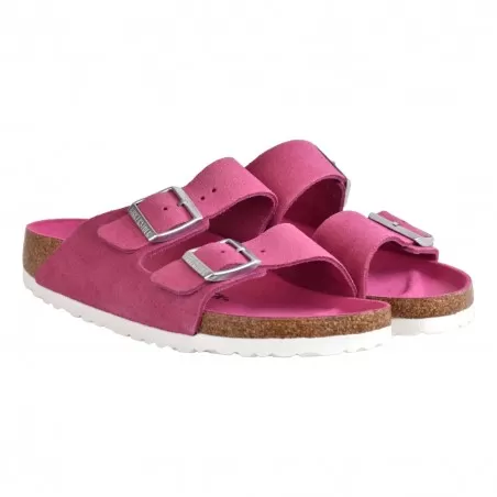 CIABATTA ARIZONA SUEDE LEATHER BIRKENSTOCK 1024218 FUCHSIA