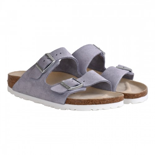 CIABATTA ARIZONA SUEDE LEATHER BIRKENSTOCK 1024248 PURPLE