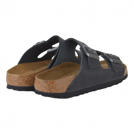 CIABATTA ARIZONA OILED LEATHER BIRKENSTOCK 752483 BLACK