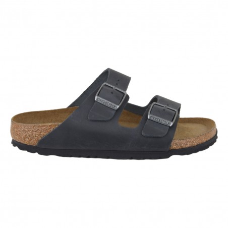 CIABATTA ARIZONA OILED LEATHER BIRKENSTOCK 752483 BLACK