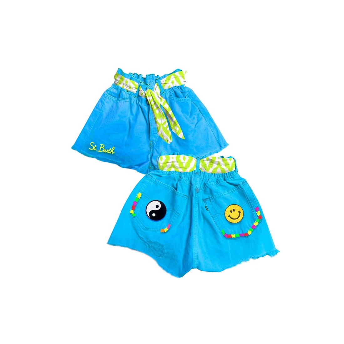 DENIM SHORTS 25 HIPPY SMILE KASURI 71 MC2 SAINT BARTH ARIZONA 07578D