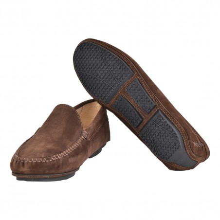 MOCASSINO DAN COLLE CAMOSCIO LA PARIGINA 114VELOUR T.MORO