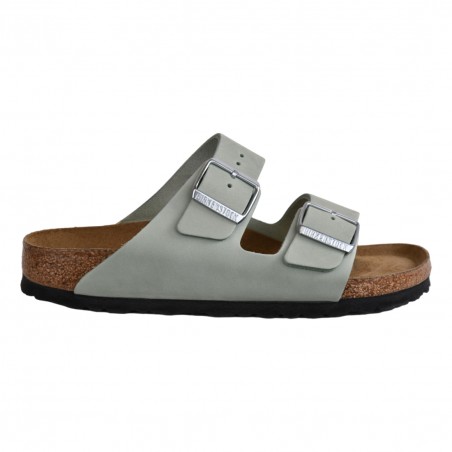 CIABATTA ARIZONA SFB NUBUCK LEATHER BIRKENSTOCK 1024213 MATCHA