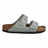 CIABATTA ARIZONA SFB NUBUCK LEATHER BIRKENSTOCK 1024213 MATCHA