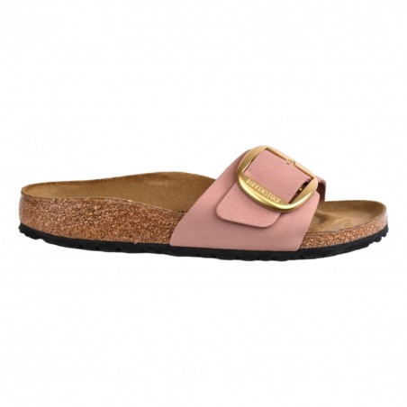 CIABATTA MADRID BIG BUCKLE NUBUCK LEATHER BIRKENSTOCK 1024039 ROSE