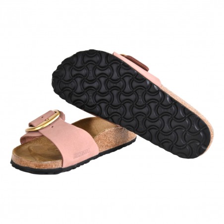 CIABATTA MADRID BIG BUCKLE NUBUCK LEATHER BIRKENSTOCK 1024039 ROSE