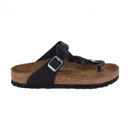 INFRADITO GIZEH BRAIDED OILED LEATHER BIRKENSTOCK 1021349 BLACK