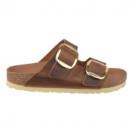 CIABATTA FIBBIE ARIZONA OILED LEATHER BIRKENSTOCK 1011073 COGNAC
