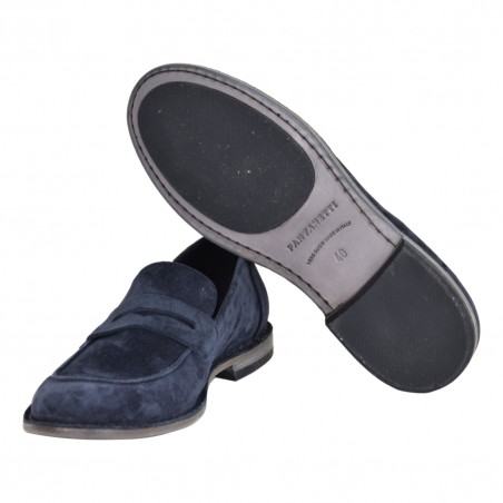 MOCASSINO CAMOSCIO PANTANETTI 16301A BLU