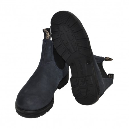 BEATLES EL SIDE BOOT NUBUCK BLUNDSTONE 1940 NAVY
