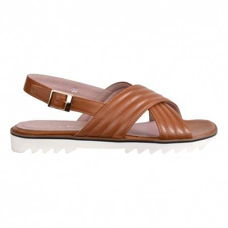 SANDALO IN NAPPA SITON 2322 CUOIO