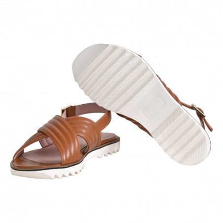 SANDALO IN NAPPA SITON 2322 CUOIO