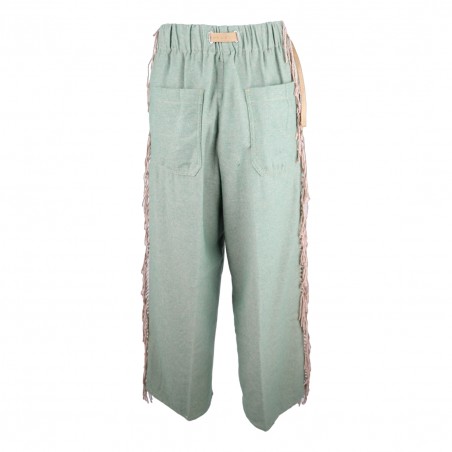 PANTALONE LUNGO CON FRANGE WHITE SAND 22WSD14224 121