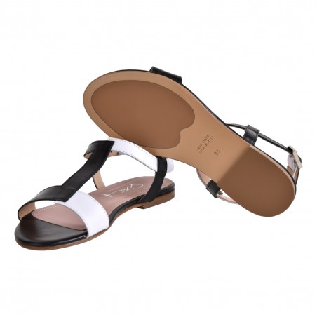 SANDALO IN VITELLO SITON 2302 NERO
