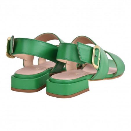 SANDALO CON FIBBIA SITON 2316 VERDE