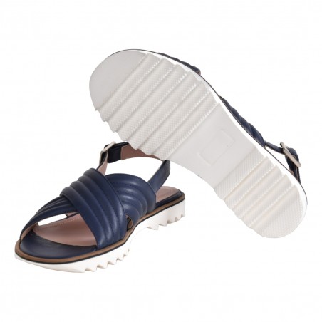 SANDALO IN NAPPA SITON 2322 BLUNAVY