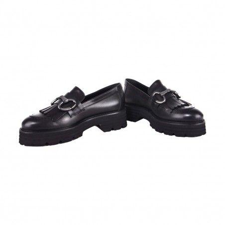 MOCASSINO FRANGE E MORSETTO LA PARIGINA 308/435  NERO