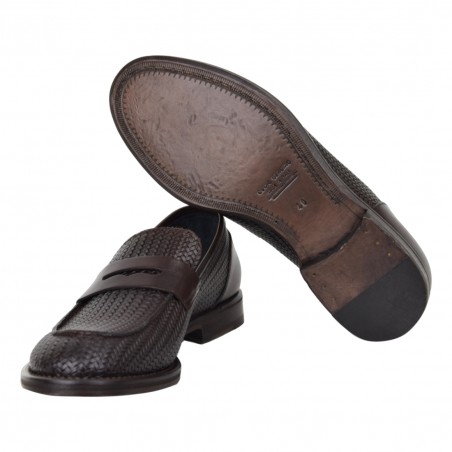 MOCASSINO CALF STAMPA SEBOYS 3784 T.MORO