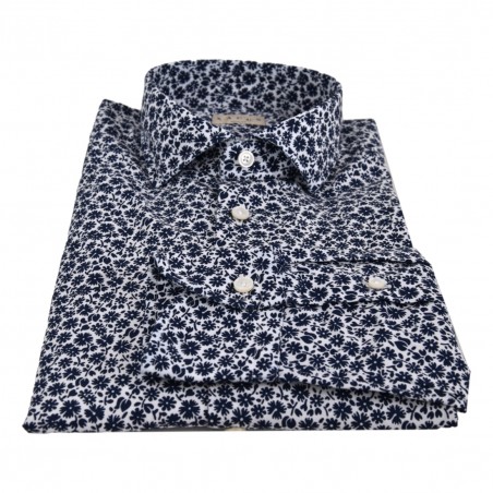 CAMICIA CLASSICA STAMPA FIORI XACUS 41511 002